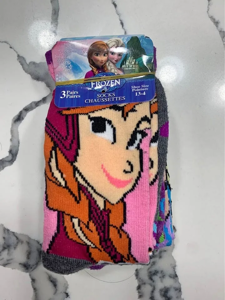 Disney frozen socks 3 pairs