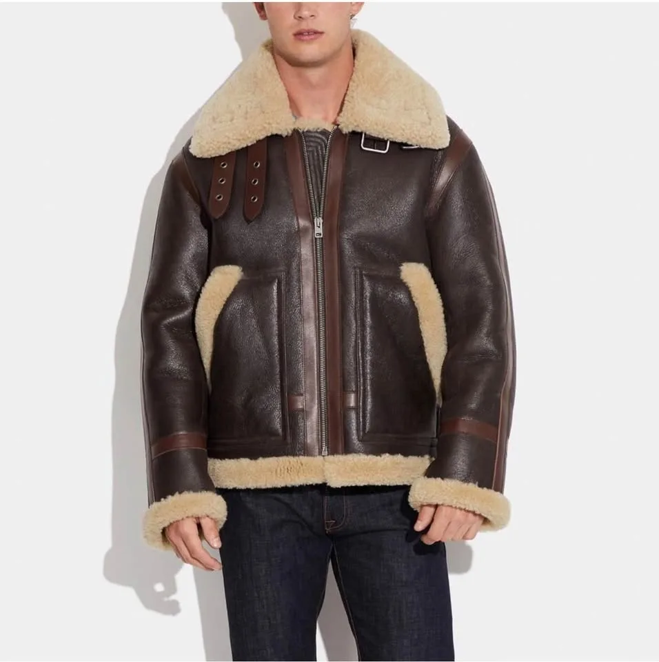 Coach Shearling Aviator Bomber Jacket Small image indicator(2)