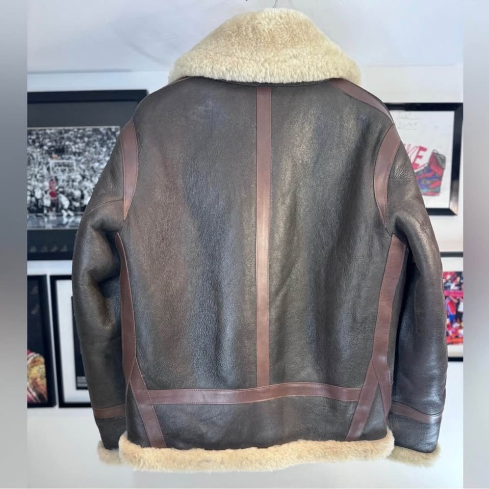 Coach Shearling Aviator Bomber Jacket Small - photo 5