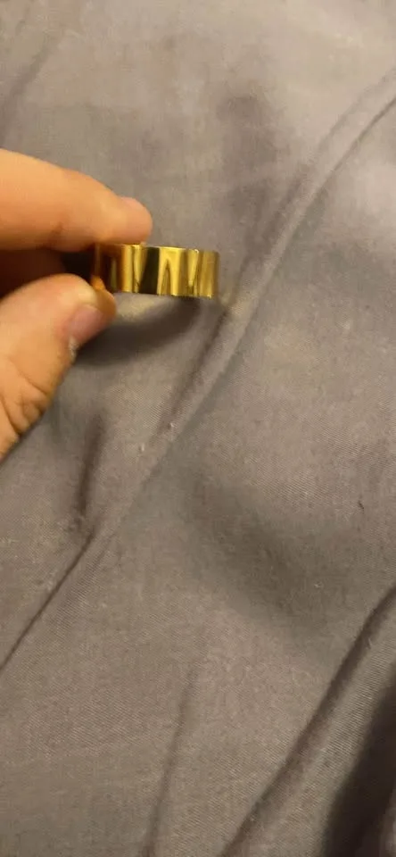 Stainless steal gold ring image indicator(3)