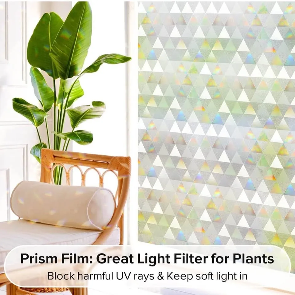 Window Privacy Film, Stained Glass Rainbow Prism... image indicator(2)