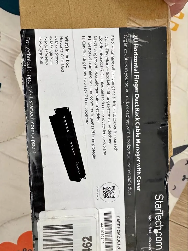 Horizontal Finger Duct Rack Cable Management Panel