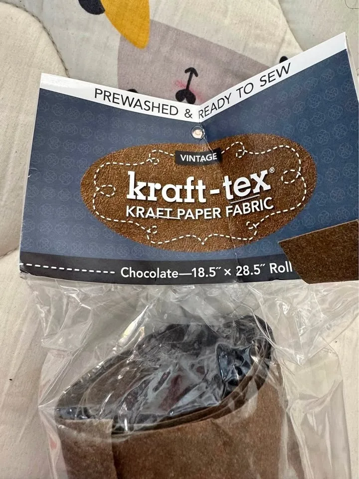Kraft-tex Chocolate Prewashed Kraft Paper Fabric Roll