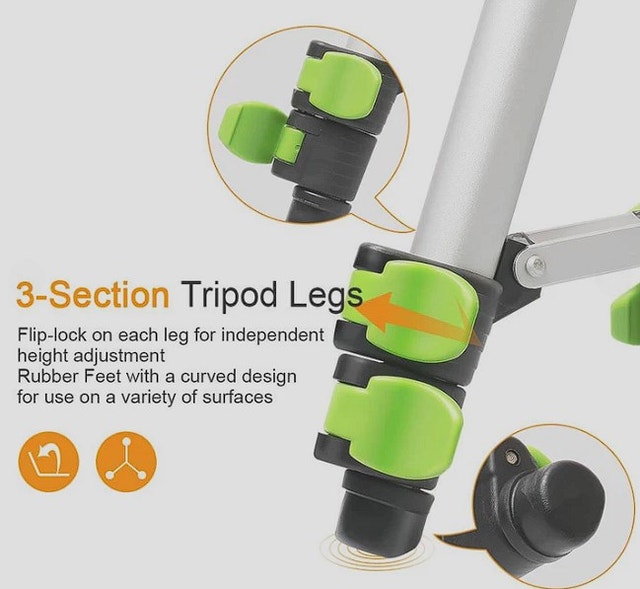 Huepar TPD05 Lightweight Aluminum Tripod - photo 4