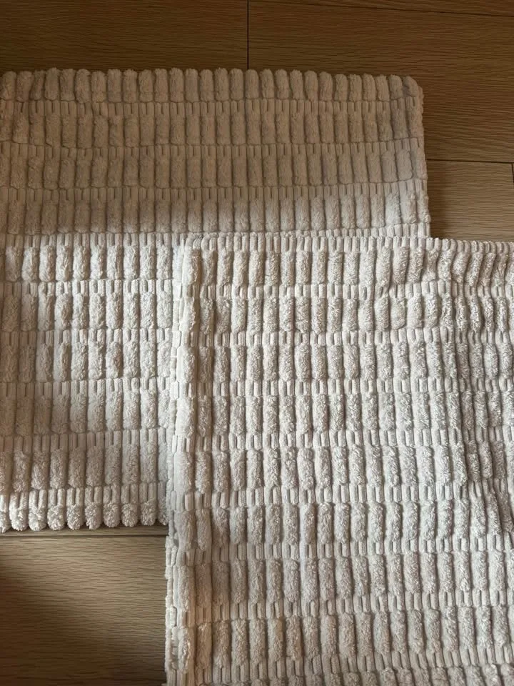 Cream Corduroy Throw Pillow Covers (Set of 2) image indicator(5)