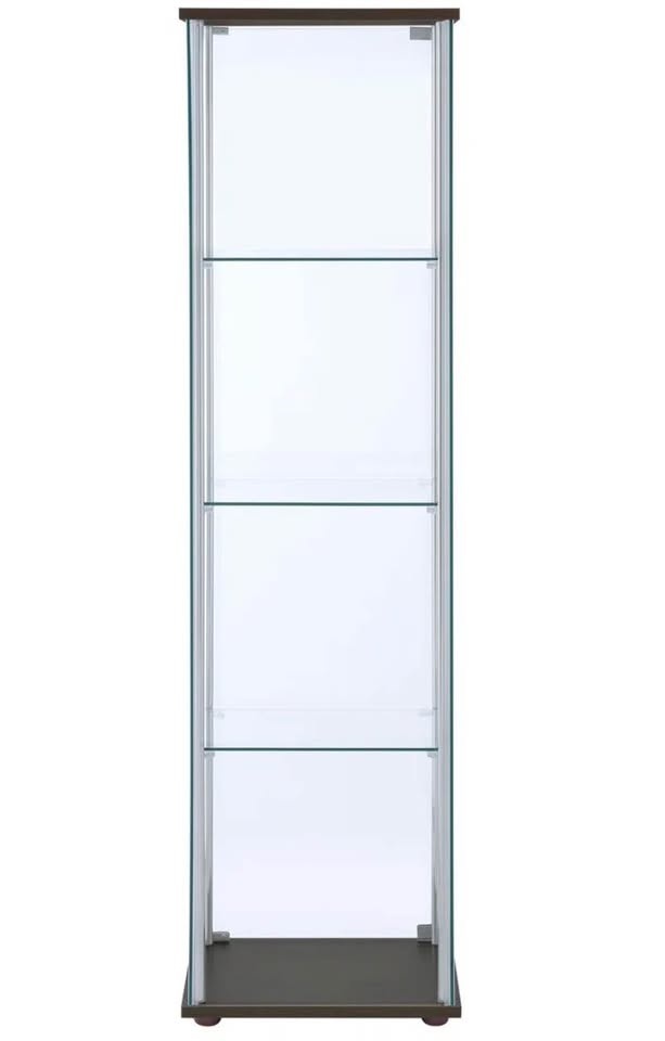 4-TIER MODERN CURIO DISPLAY CABINET - photo 2
