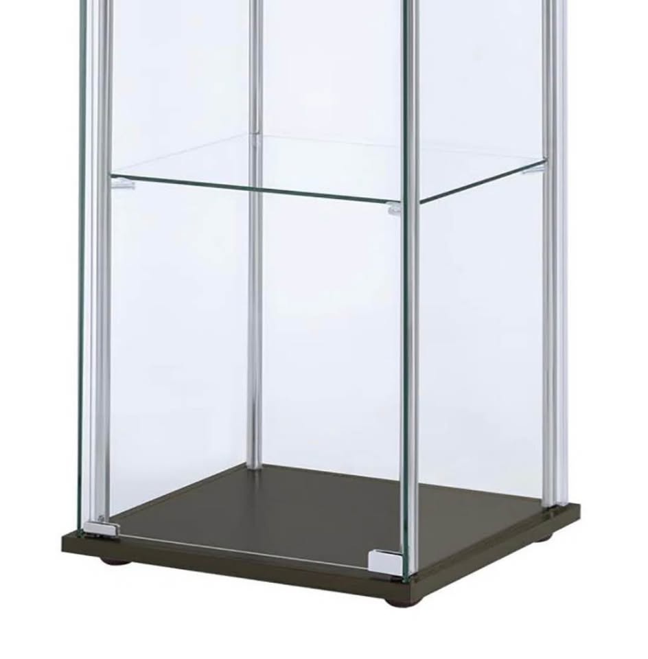 4-TIER MODERN CURIO DISPLAY CABINET - photo 3