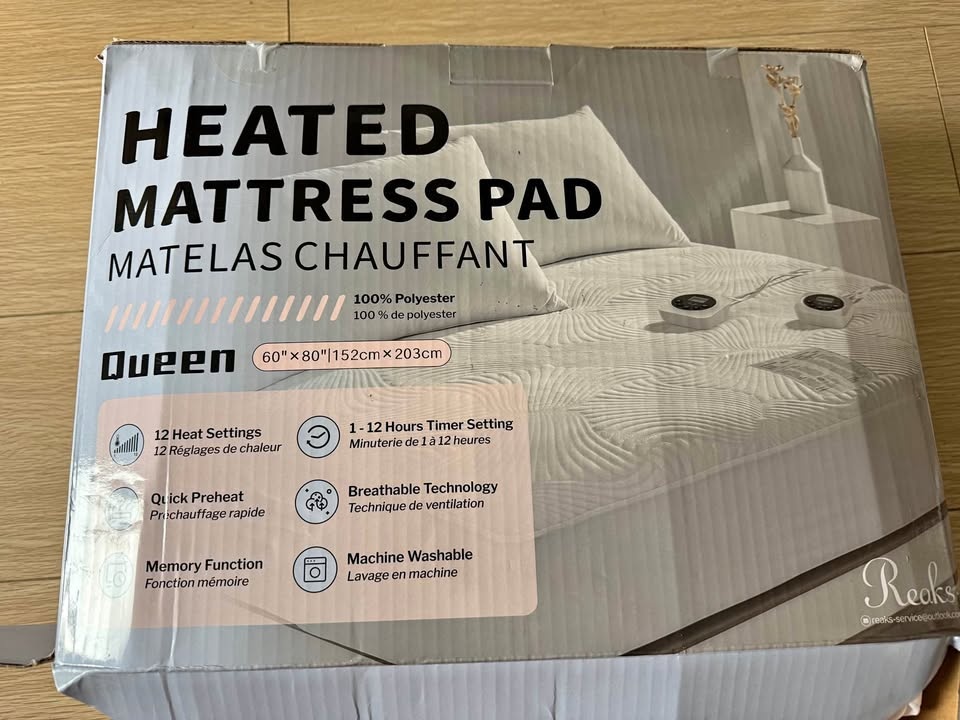 Queen Size Electric Heated Mattress Pad