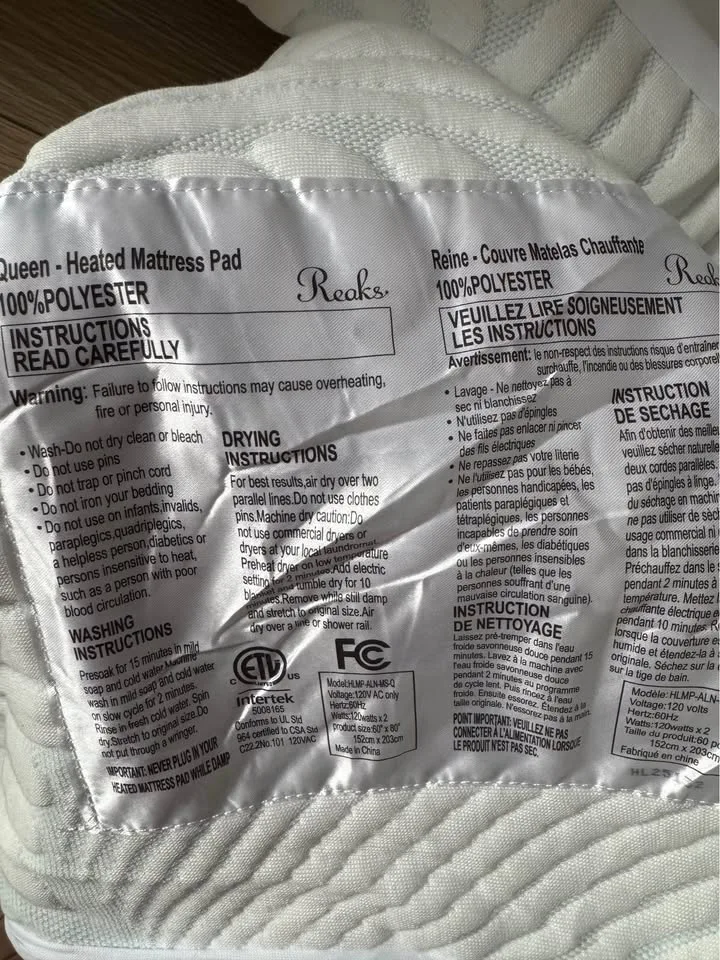 Queen Size Electric Heated Mattress Pad image indicator(7)