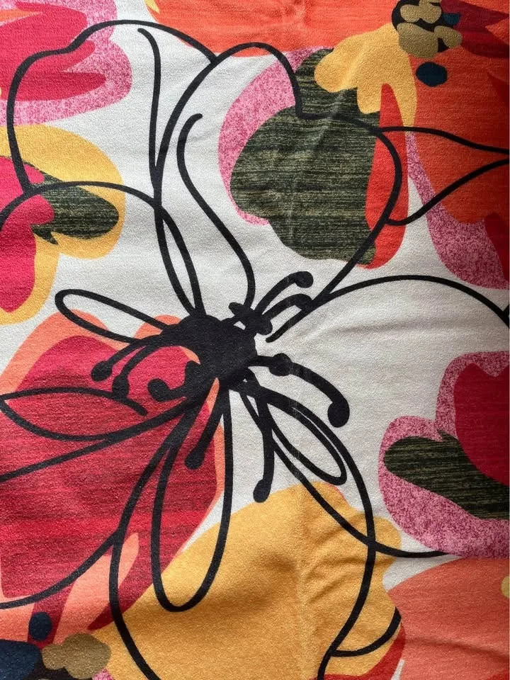 Modern Bright Floral Non-Slip Washable Area Rugs 5x7 image indicator(2)