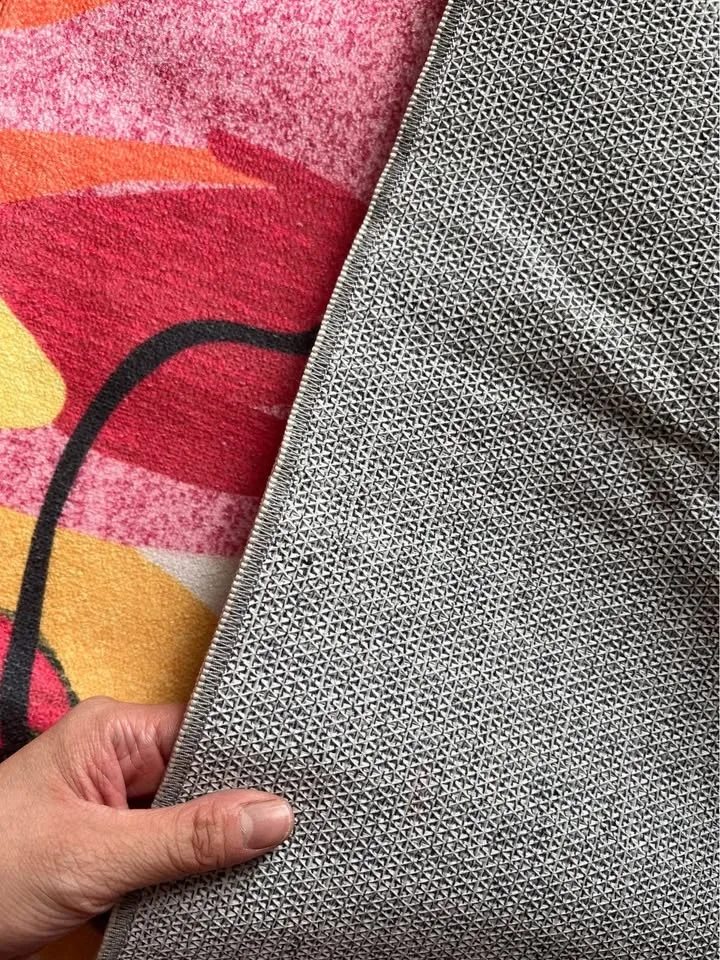 Modern Bright Floral Non-Slip Washable Area Rugs 5x7 image indicator(3)