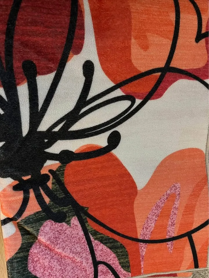 Modern Bright Floral Non-Slip Washable Area Rugs 5x7 image indicator(9)