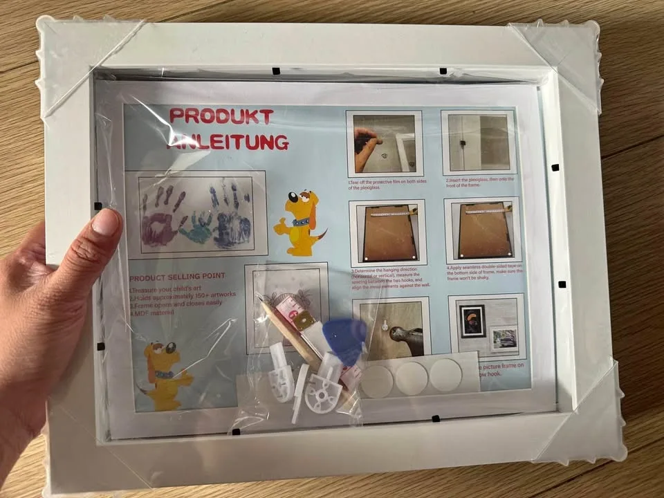 Kids Artwork Frames Changeable, Frame Front Loading White Pictur