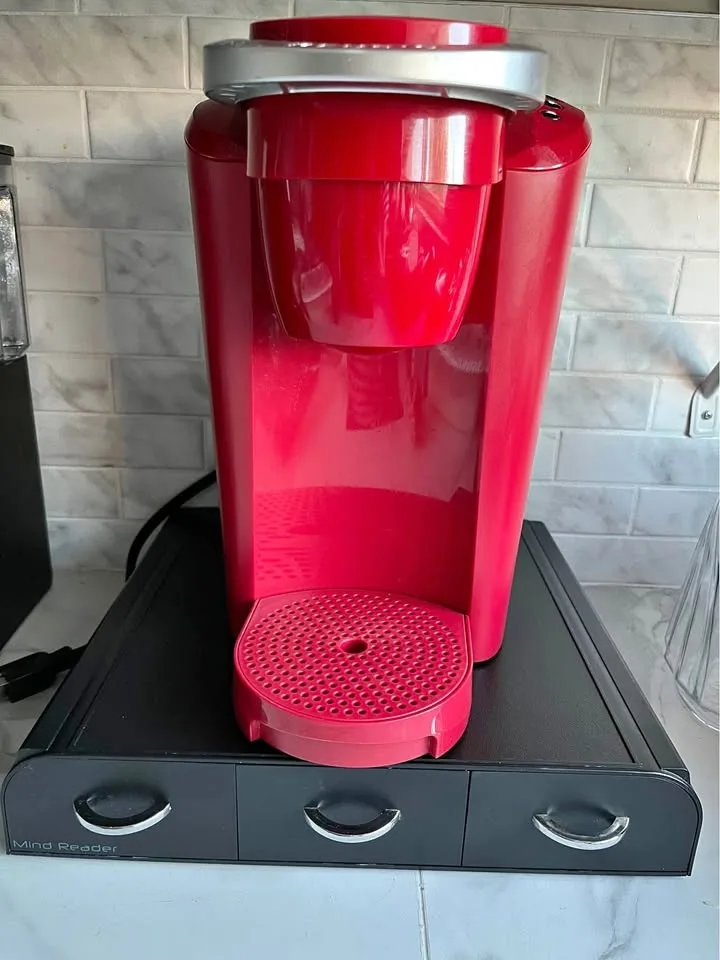 Keurig K-Compact Coffee Brewer, Pod Organizer, Coffee Set