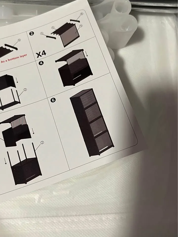 4 layered white cloth storage image indicator(4)