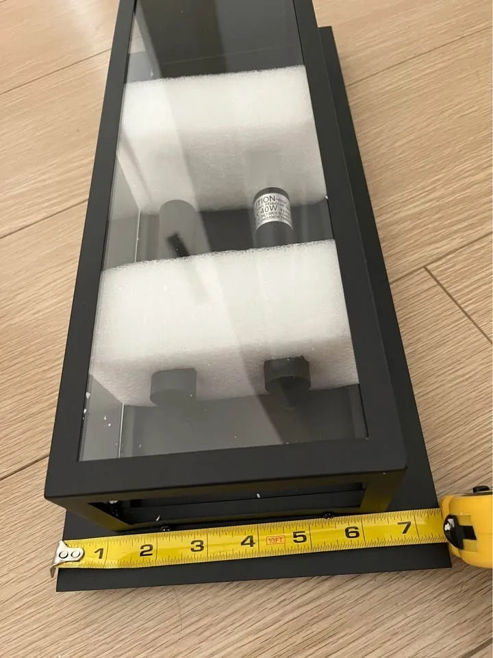 Modern Outdoor Wall Sconce, Black Large Exterior Porch Light image indicator(5)