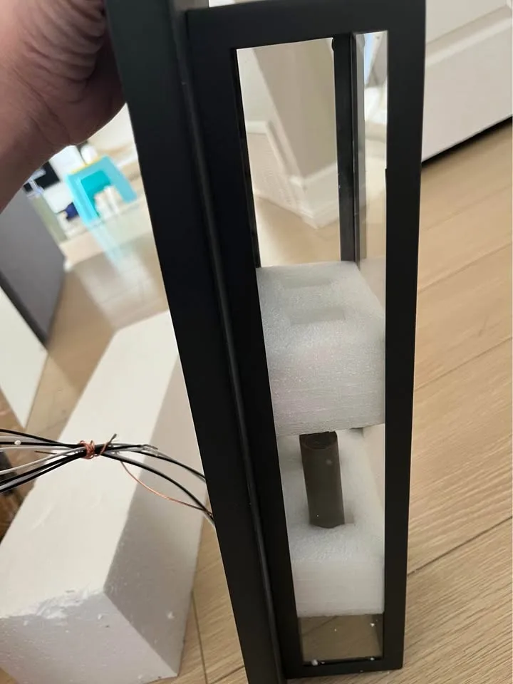 Modern Outdoor Wall Sconce, Black Large Exterior Porch Light image indicator(8)