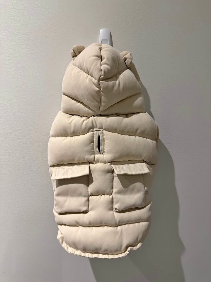 Mon Cheri teddy bear puff jacket - medium