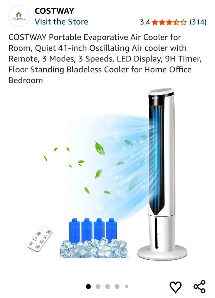 COSTWAY Evaporative Air Cooler