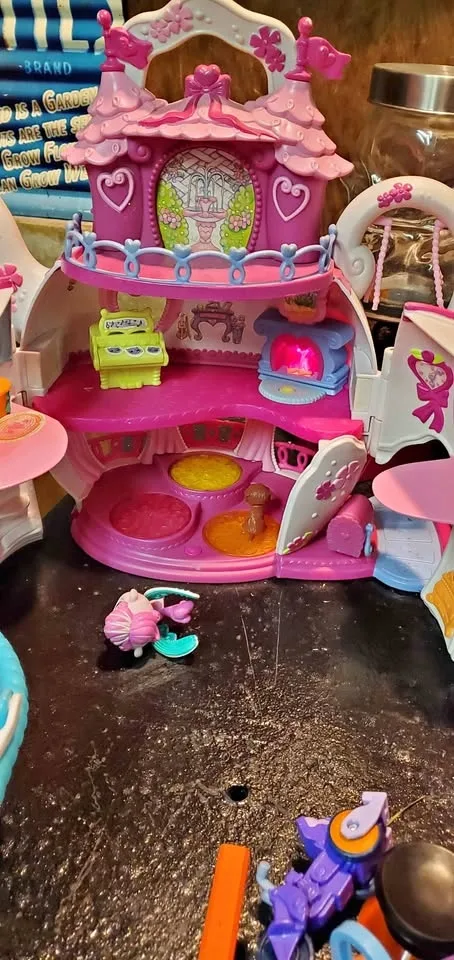 Toys,Doll stroller, Tiny Houses books, Crafts. Cash registers.Sc