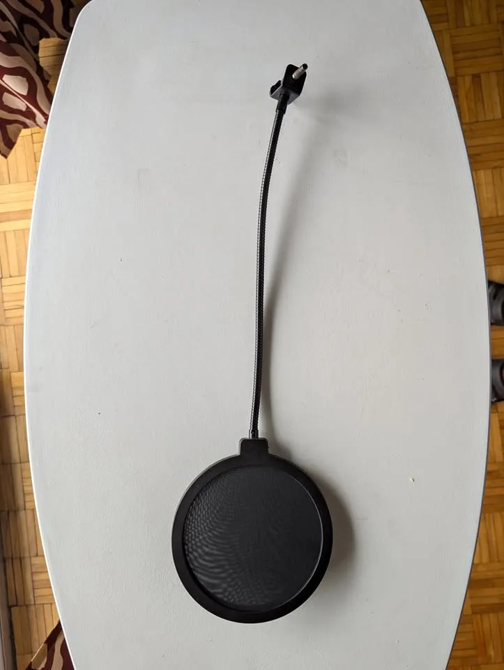 Double-Layer Metal Gooseneck Pop Filter for Mic thumbnail