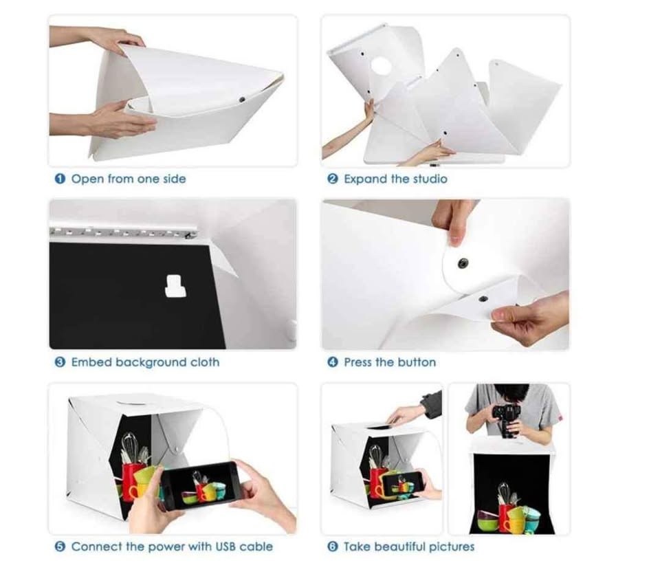 Brand New Folding LED Light Box for Photography - photo 4