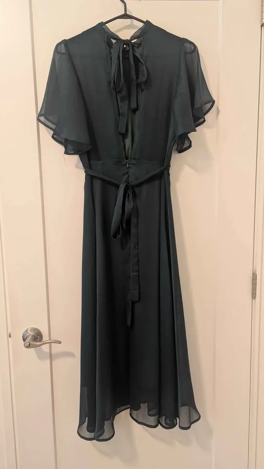 Green Chiffon Dress image indicator(2)