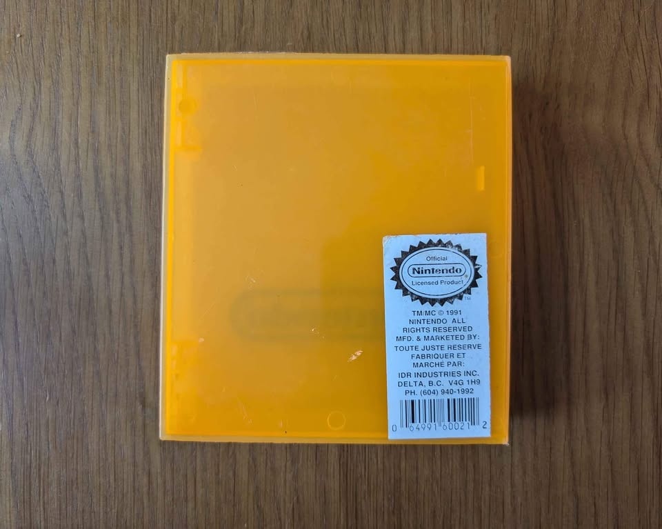 NES Original Nintendo Orange plastic Storage Case - photo 2