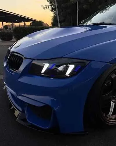 Custom BMW E90 LED Headlights - Snake Eyes Style (2005-2012) image indicator(2)