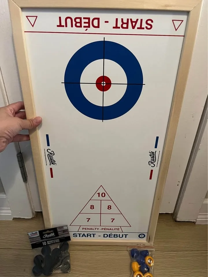 Rustik Slingpuck / Curling / Shuffleboard 3-In-1 Game image indicator(3)