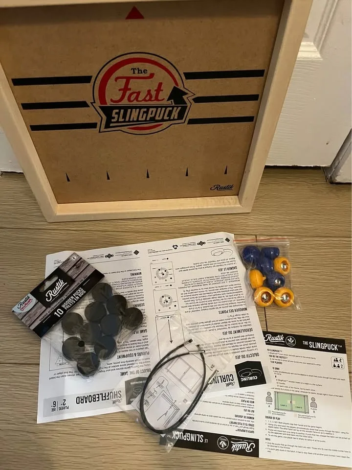 Rustik Slingpuck / Curling / Shuffleboard 3-In-1 Game image indicator(5)