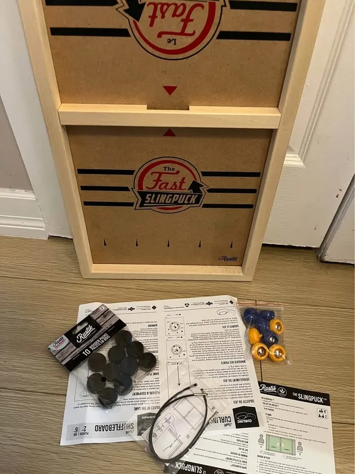 Rustik Slingpuck / Curling / Shuffleboard 3-In-1 Game image indicator(6)