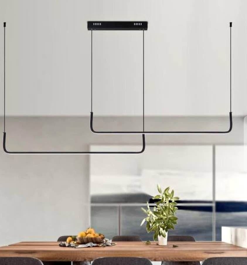 2- Light Black Integrated LED Chandelier