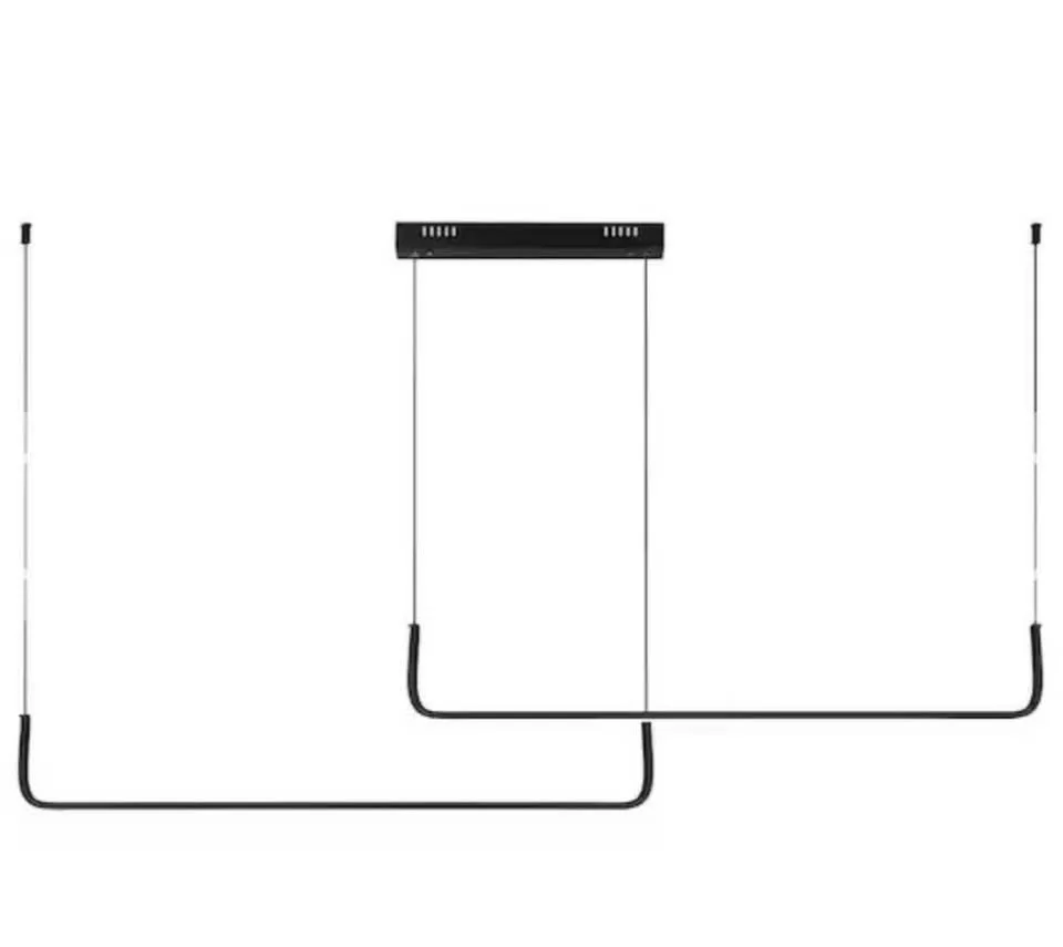 2- Light Black Integrated LED Chandelier image indicator(4)