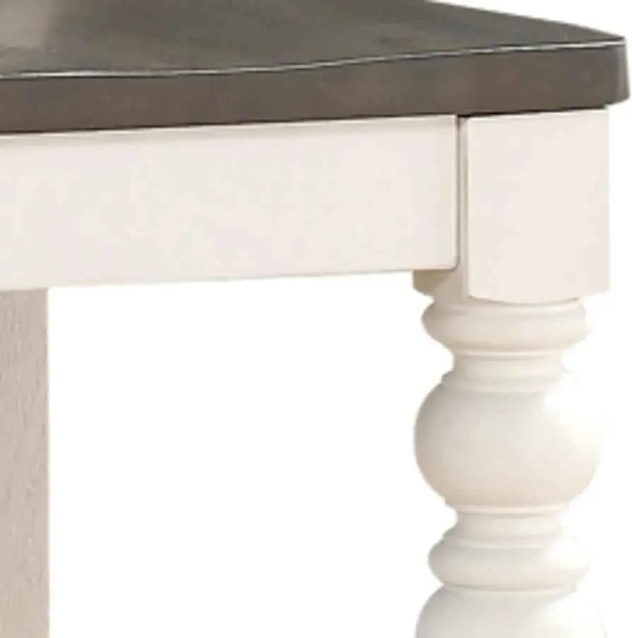 Steve Silver Joanna Counter Chair - Two-Tone Ivory & Dark Oak image indicator(2)