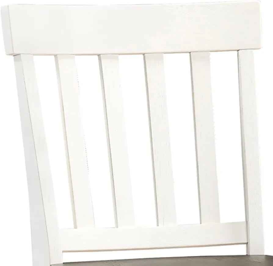 Steve Silver Joanna Counter Chair - Two-Tone Ivory & Dark Oak - photo 4