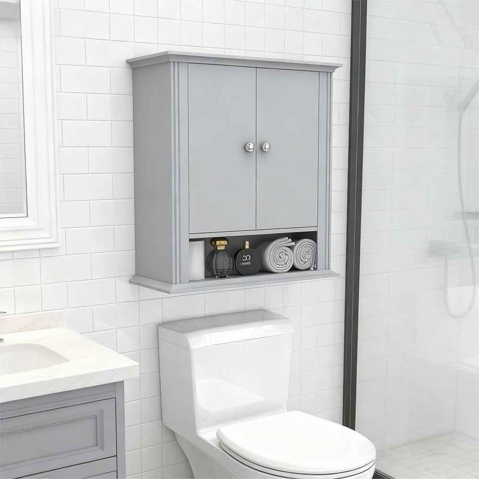 Wall Mounted Bathroom Medicine Cabinet with 2 Doors - photo 3