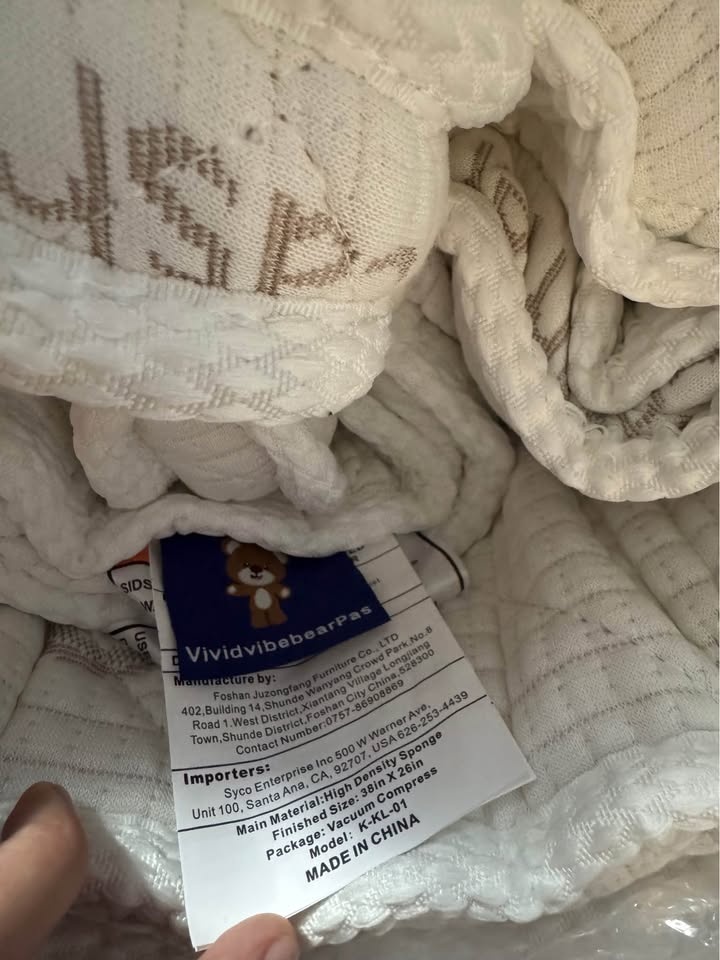 Premium Pack and Play Mattress Topper-38" x 26" x 1.5" - photo 3