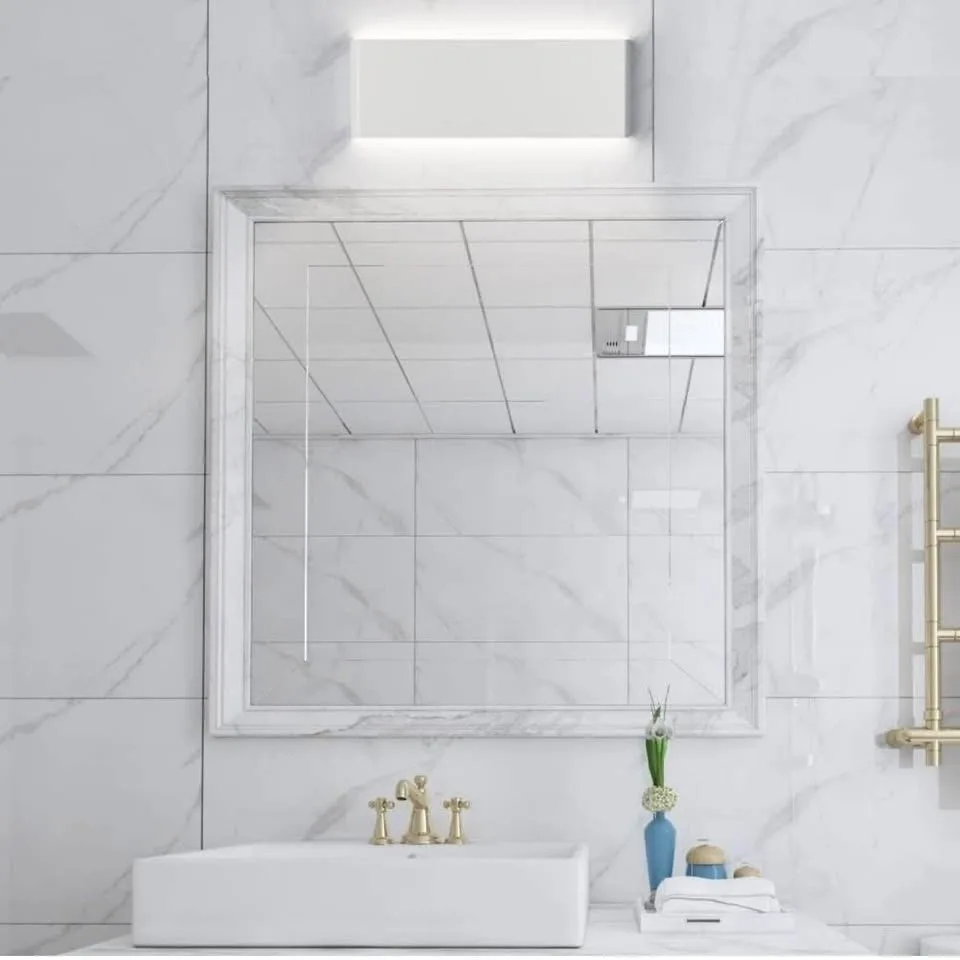 15.75in Matte White Modern LED Vanity Light image indicator(7)