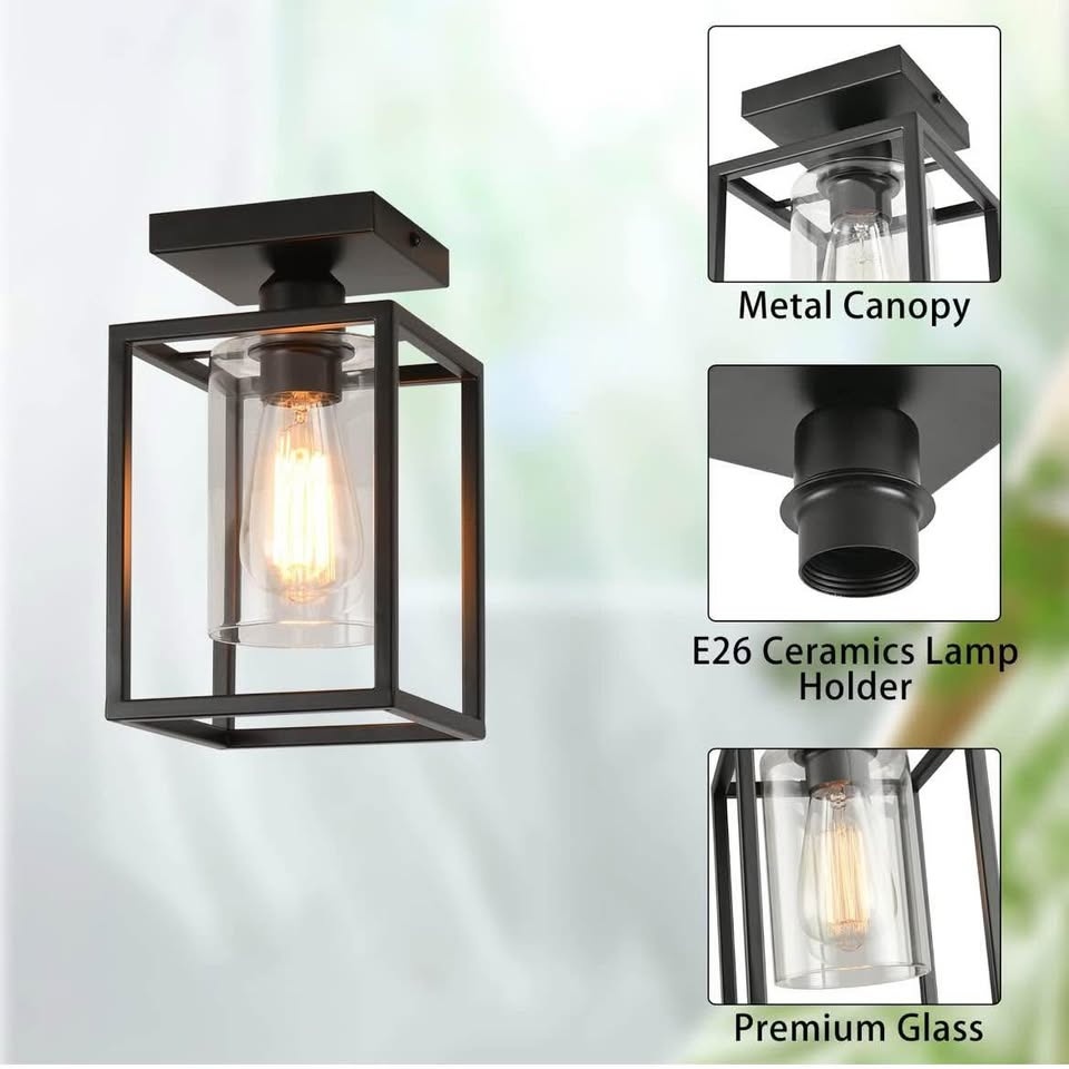 2 Pack Semi Flush Mount Ceiling Light - photo 4