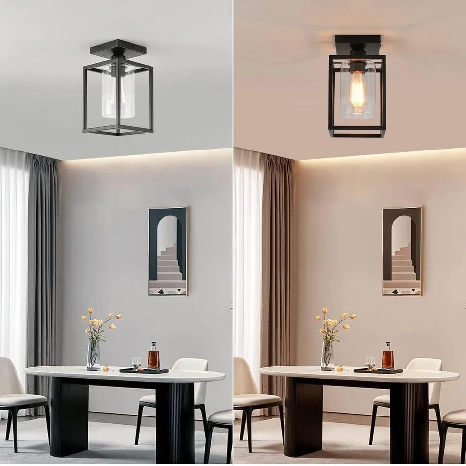 2 Pack Semi Flush Mount Ceiling Light image indicator(5)