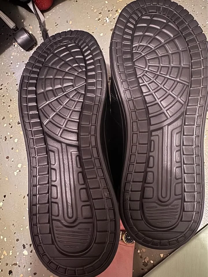 Black Sneakers, Unisex, High Top Casual Shoes size 7.5 image indicator(2)