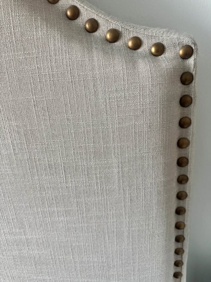 Alcott Hill Cream Stud Queen Size Bed Frame MUST GO! - photo 3