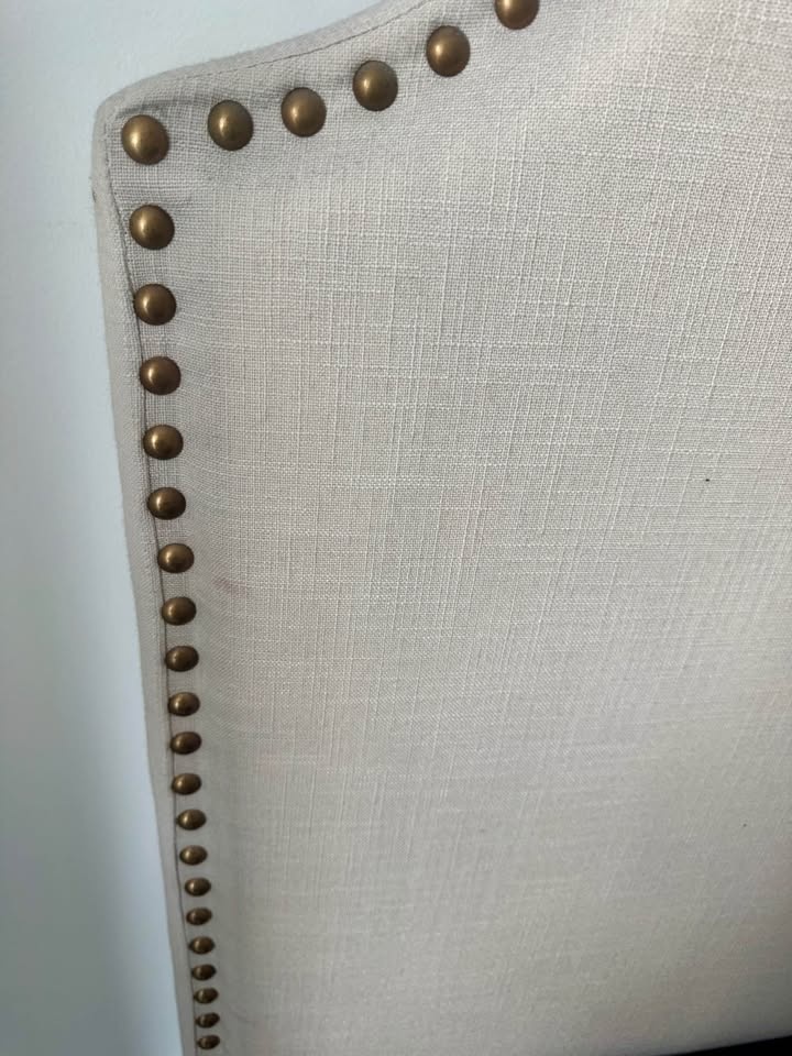 Alcott Hill Cream Stud Queen Size Bed Frame MUST GO! - photo 5