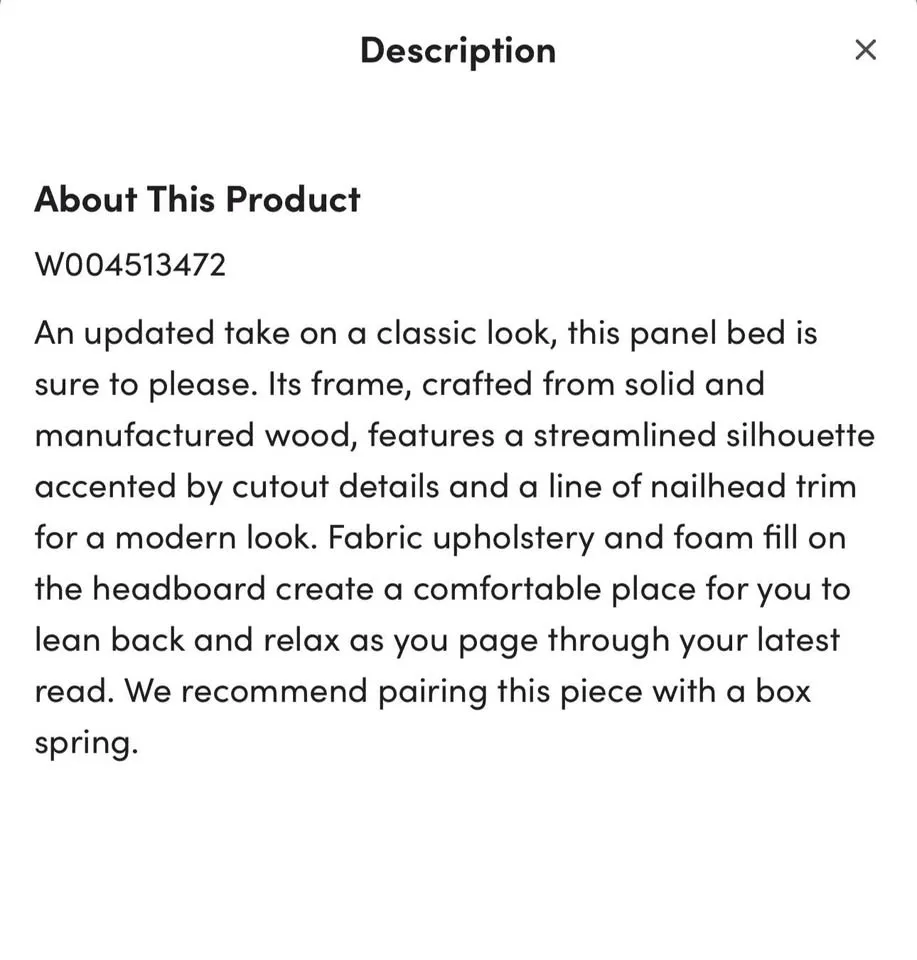 Alcott Hill Cream Stud Queen Size Bed Frame image indicator(8)