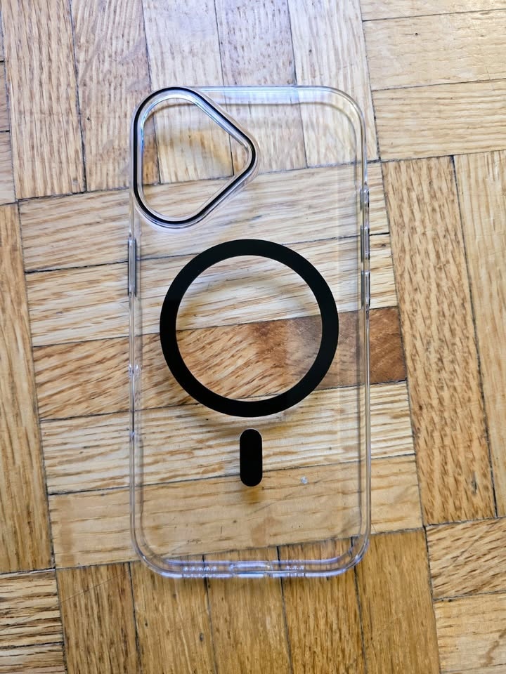iPhone 17 Case Transparent Protective Cover Hard Case - Black - photo 2