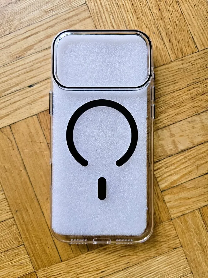 iPhone 17 Pro Max Case Transparent Hard Case - Black