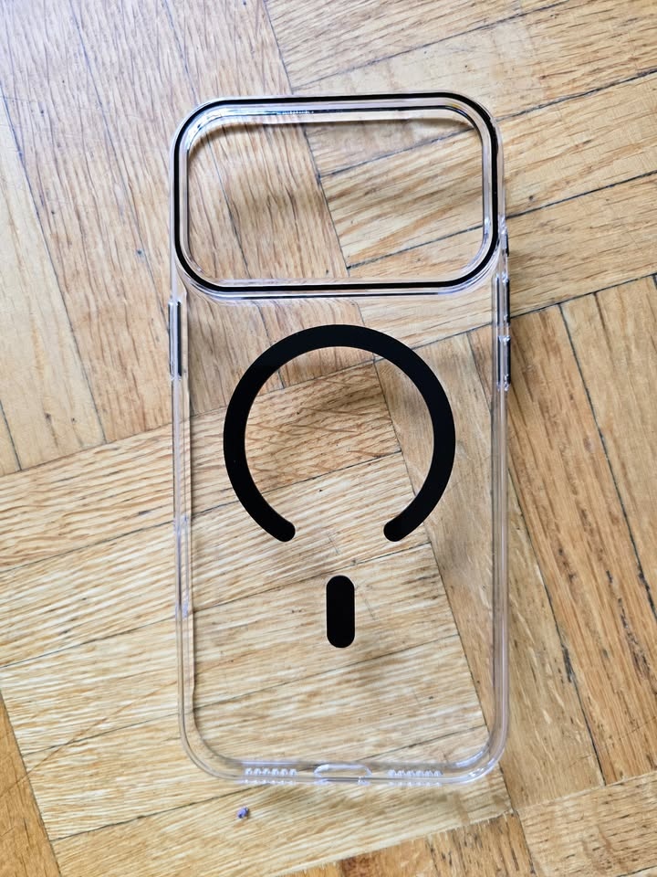 iPhone 17 Pro Max Case Transparent Hard Case - Black - photo 2