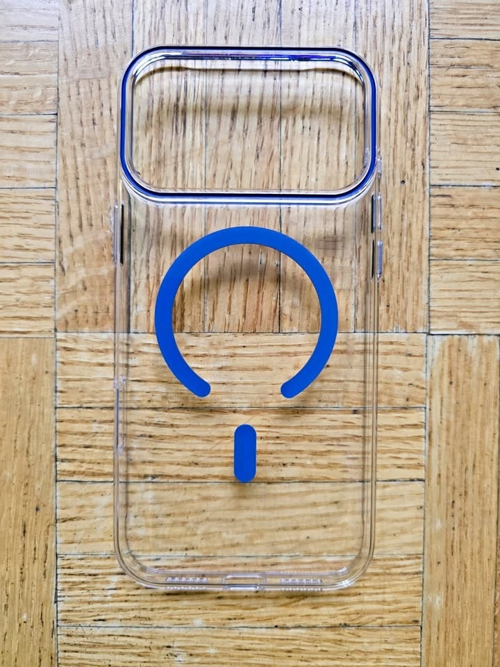 iPhone 17 Pro Max Case Transparent  Hard Case- Blue