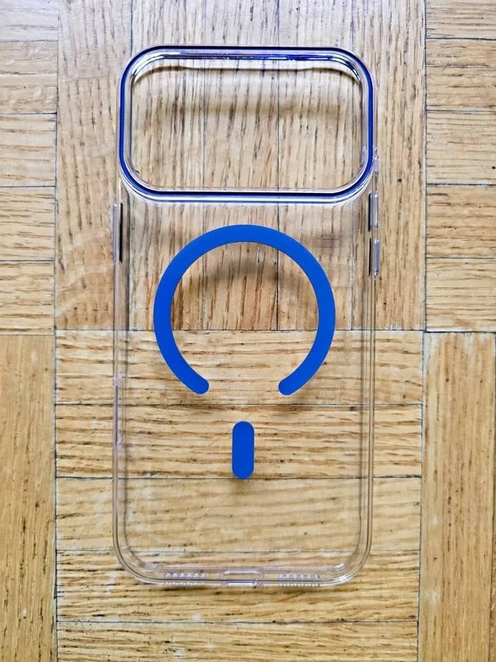 iPhone 17 Pro Max Case Transparent  Hard Case- Blue